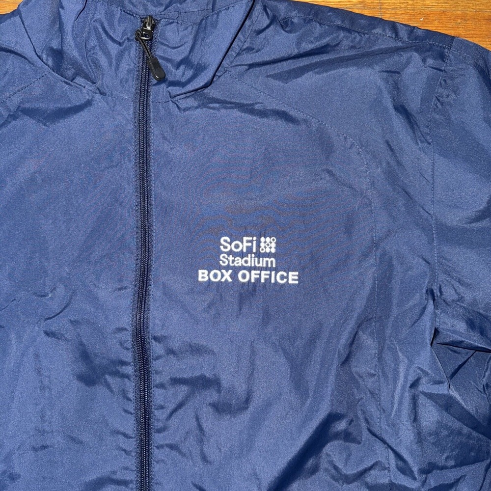 Sport‎ Tek SoFi Employee Stadium Box Office Long Sleeve Track Jacket Size Medium - Picture 2 of 6